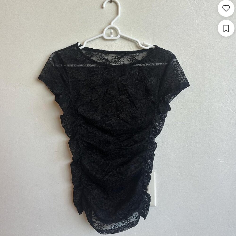 Vintage black lace top